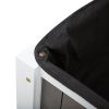 White Fir Elevated Planter Box with Storage Shelf 45" x 23" x 35”