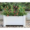 White Vinyl Raised Bed Garden Planter Box 16” x 36” x 18”