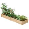 8 ft x 2 ft x 10.5 in Cedar Raised Garden Bed - Made in USA