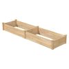 8 ft x 2 ft x 10.5 in Cedar Raised Garden Bed - Made in USA