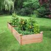 8 ft x 2 ft x 10.5 in Cedar Raised Garden Bed - Made in USA
