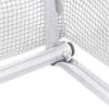 Hoop Greenhouse with Steel Frame in White PE Cover 9.8’W x 4.5’D