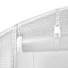 Hoop Greenhouse with Steel Frame in White PE Cover 9.8’W x 4.5’D