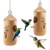 Outdoor Hanging Hummingbird Bird Houses Garden Craft Ornamental Decoration 2 Pieces