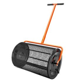 VEVOR Adjustable Compost Spreader for Compost, Peat Moss, Manure, Topsoil 24” Bin