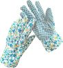Ladies Medium Garden Gloves Assorted Floral Cotton Jersey  (6 pairs)