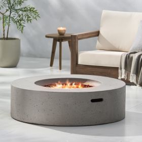 Outdoor Round MGO Fire Pit Table 50 000 BTU 39.25” Diameter