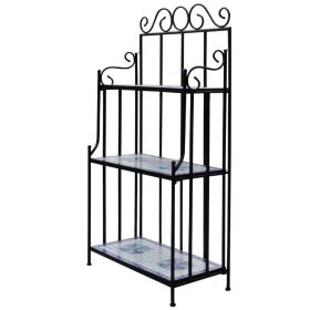 3 Tier Plant Stand or Bakers Rack Ceramic Shelves 22”Wx45”H