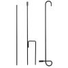 Garden Flag Flagpole Stand Powder Coated Iron Flag Holder 36”