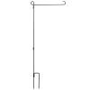 Garden Flag Flagpole Stand Powder Coated Iron Flag Holder 36”