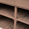 Fir Potting Bench Workstation with Drawers and Cabinet 47 x 65”