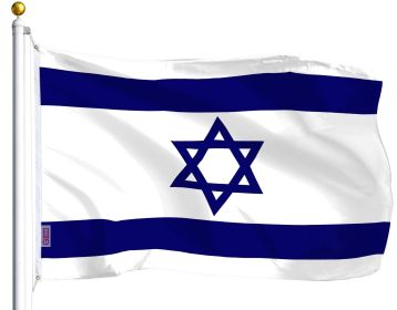 Israeli/Israel Flag 3 x 5 Ft 100D Polyester with Brass Grommets