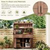Fir Potting Bench Workstation with Drawers and Cabinet 47 x 65”