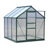 6' x 6' x 7' Aluminum and Polycarbonate A-Frame Greenhouse