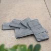 Cobbled Stone Plastic Border Garden Edging - 20 Pieces in Grey