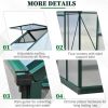 6' x 6' x 7' Aluminum and Polycarbonate A-Frame Greenhouse