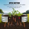 Galvanized Steel Oval Raised Garden Bed Planter 48”x25”x11”