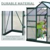 6' x 6' x 7' Aluminum and Polycarbonate A-Frame Greenhouse