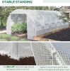 20' x 10' x 6' Walk-In Hoop Greenhouse with 12 Roll-Up Windows