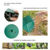 Hexagonal Folding Bird Feeder with Durable Sunscreen and Antifreeze Plastic Feed Cage