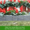 Cobbled Stone Plastic Border Garden Edging - 20 Pieces in Grey