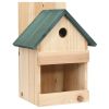 Natural Fir Wooden Bird Houses Mounting or Hanging 1” Opening  4 PC