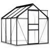 A-Frame Greenhouse Polycarbonate and Aluminum Frame 6'x6’