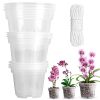 9 PC Orchid Seed Starter Kit Reusable Clear Pots with 32’ Rope