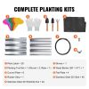 Galvanized Steel Oval Raised Garden Bed Planter 48”x25”x11”