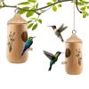 Outdoor Hanging Hummingbird Bird Houses Garden Craft Ornamental Decoration 2 Pieces