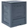 Gray Garden Compost Bin with Split Lid 67.7 Gal; 9.18 Cu.Ft.