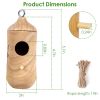 Outdoor Hanging Hummingbird Bird Houses Garden Craft Ornamental Decoration 2 Pieces