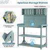 Heavy Duty Fir Wood Potting Bench with Anti-Fall Device 47”x65”