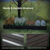 Galvanized, Powder Coated Steel Raised Bed 96” x 48” x 12”