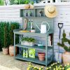Heavy Duty Fir Wood Potting Bench with Anti-Fall Device 47”x65”