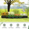 Galvanized, Powder Coated Steel Raised Bed 96” x 48” x 12”