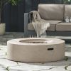 Outdoor Round MGO Fire Pit Table 50 000 BTU 39.25” Diameter