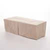Outdoor MGO Grey Wood Finish Fire Pit Table 50,000 BTU 56” D