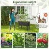 Self-watering Elevated Raised Bed with Trellis 30" x 14.5" x 74.5”