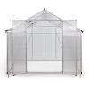 8’x10' Polycarbonate and Aluminum Frame A-Frame Greenhouse