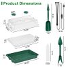 Seed Starter Kit - 2PCS 40-Cell Trays w/Adjustable Grow Lights