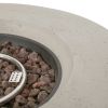Outdoor Round MGO Fire Pit Table 50 000 BTU 39.25” Diameter