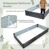 Galvanized, Powder Coated Steel Raised Bed 96” x 48” x 12”
