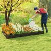 Galvanized, Powder Coated Steel Raised Bed 96” x 48” x 12”