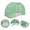 9.8’ x 4.9’ x 6.5’ Hoop Greenhouse with Steel Frame, PE Cover