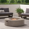 Outdoor Round MGO Fire Pit Table 50 000 BTU 39.25” Diameter