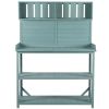 Heavy Duty Fir Wood Potting Bench with Anti-Fall Device 47”x65”