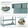 Heavy Duty Fir Wood Potting Bench with Anti-Fall Device 47”x65”