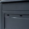 Gray Garden Compost Bin with Split Lid 67.7 Gal; 9.18 Cu.Ft.
