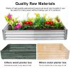 Galvanized Steel Square Raised Garden Bed 48” x 48” x 12”